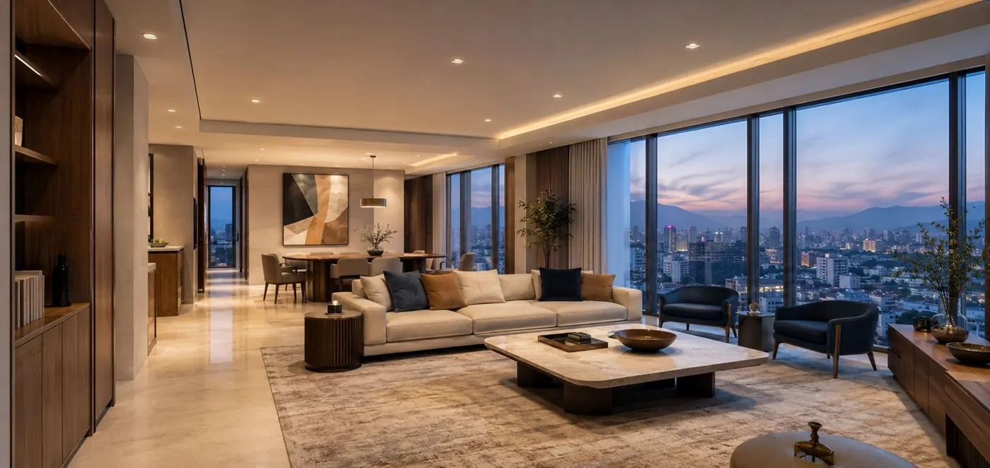Interior of an OSEA residence overlooking Addis Ababa